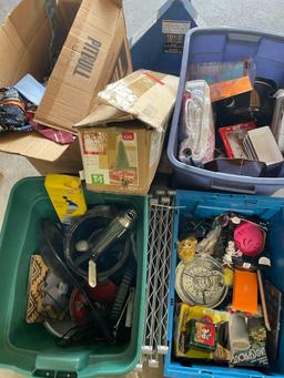 Large lot of assorted items. Kitchen appliances, ties, etc