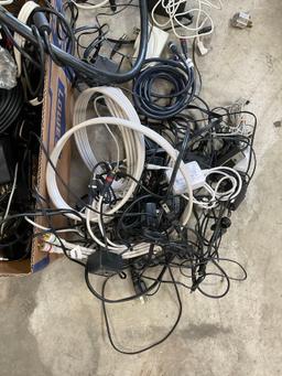 Large lot of assorted cables, converters, adapters, etc. Over 50 pieces