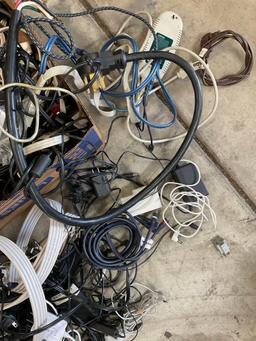 Large lot of assorted cables, converters, adapters, etc. Over 50 pieces