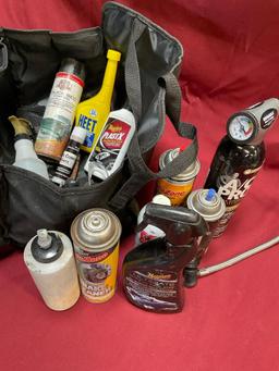 Produce bag and assorted sprays, Flaterup recoil air hose, etc