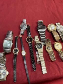 Assorted watches. Quartz, Seiko, Armitron, Timex, etc. 12 pieces