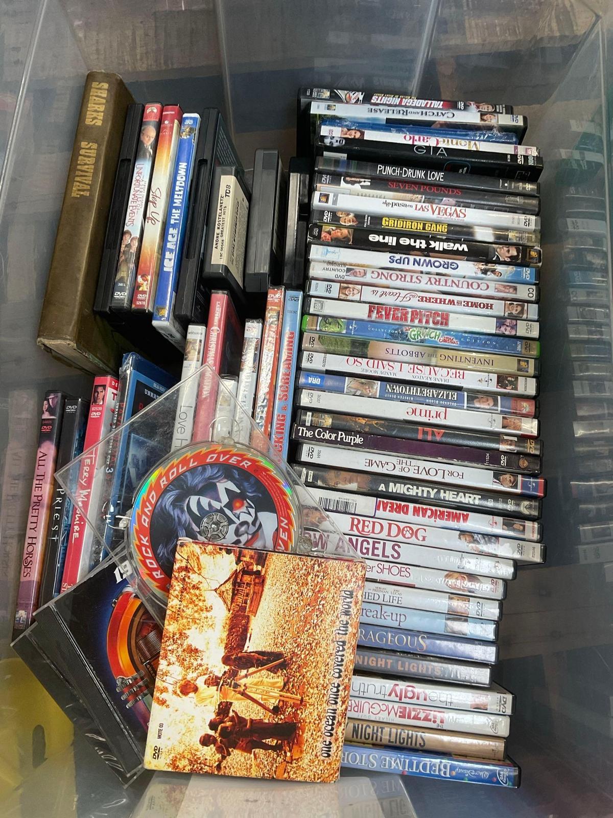 DVD's, & CD's Over 50 pieces