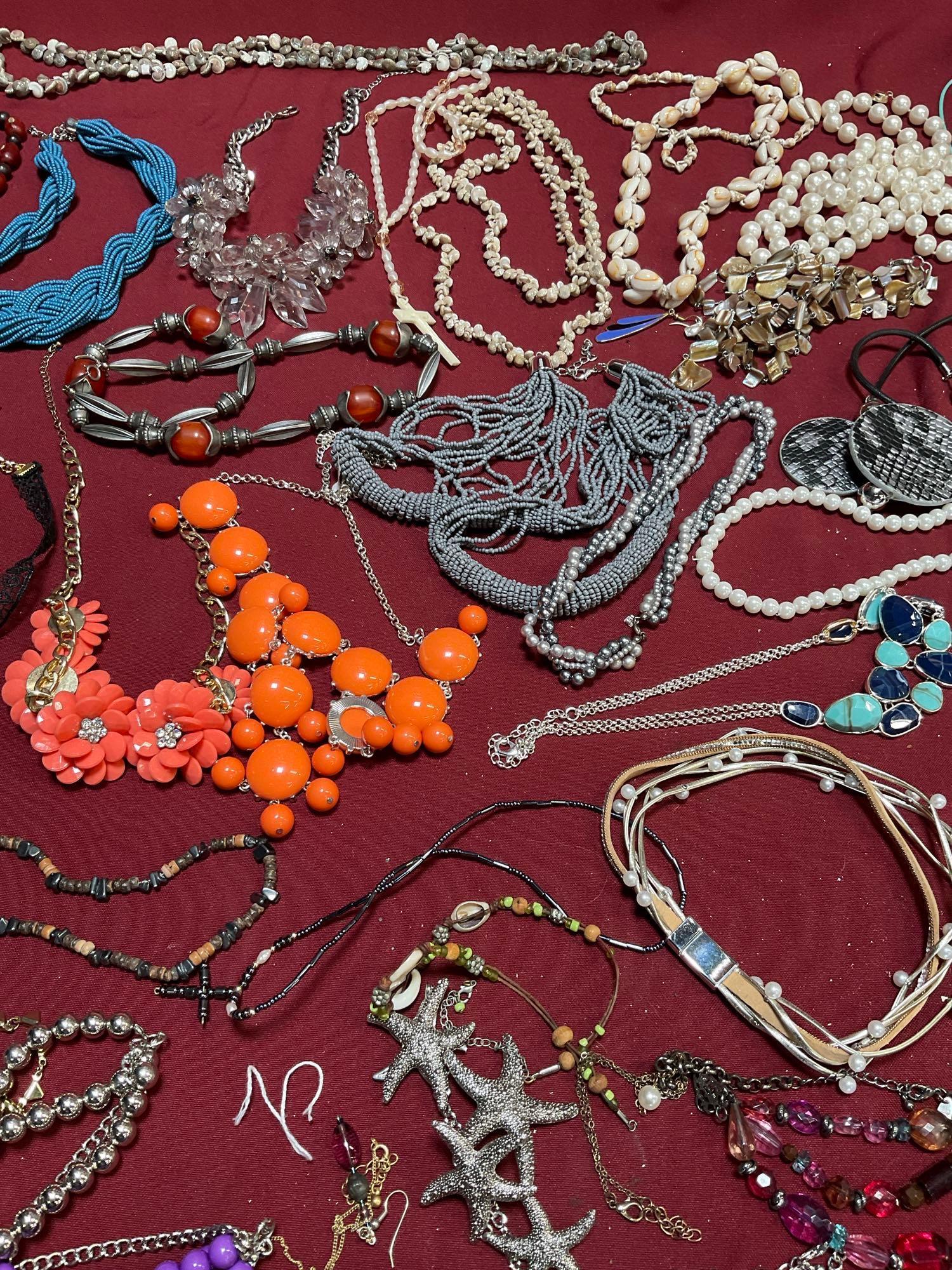 Assorted custom jewelry. 35 pieces