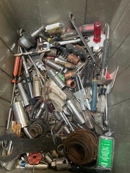 Assorted tools/ items. Over 40 pieces, crate not included