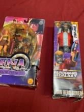 1998 Xena Gabrielle doll & Guardian of the Galaxy Star Lord doll