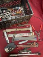 Assorted tools/ items. Over 30 pieces, crate not included