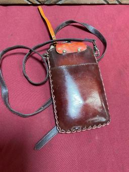 20" x 24" wall art & leather phone holster