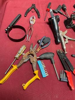 Assorted tools. Over 30 pieces