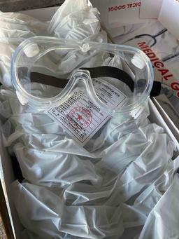 Box of New medical goggle. 15 pieces in box