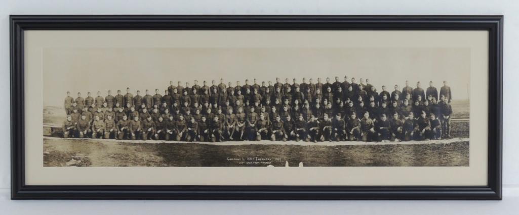 WW1 Company L 331st Infantry Framed Photograph