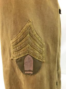 WW1 U.S. 1st Army Coastal Artillery Tunic with AEF Patch and Red Shoulder Badge