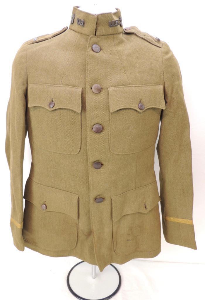WW1 U.S. Army 1st Lt. Ordinance Dept. Tunic with Shoulder Bars and Patches