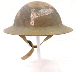 WW1 U.S. Army 36th Divsion Doughboy Helmet with Camoflage and Insignia