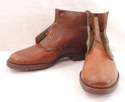 WW1 Era Leather Hobnail Boots