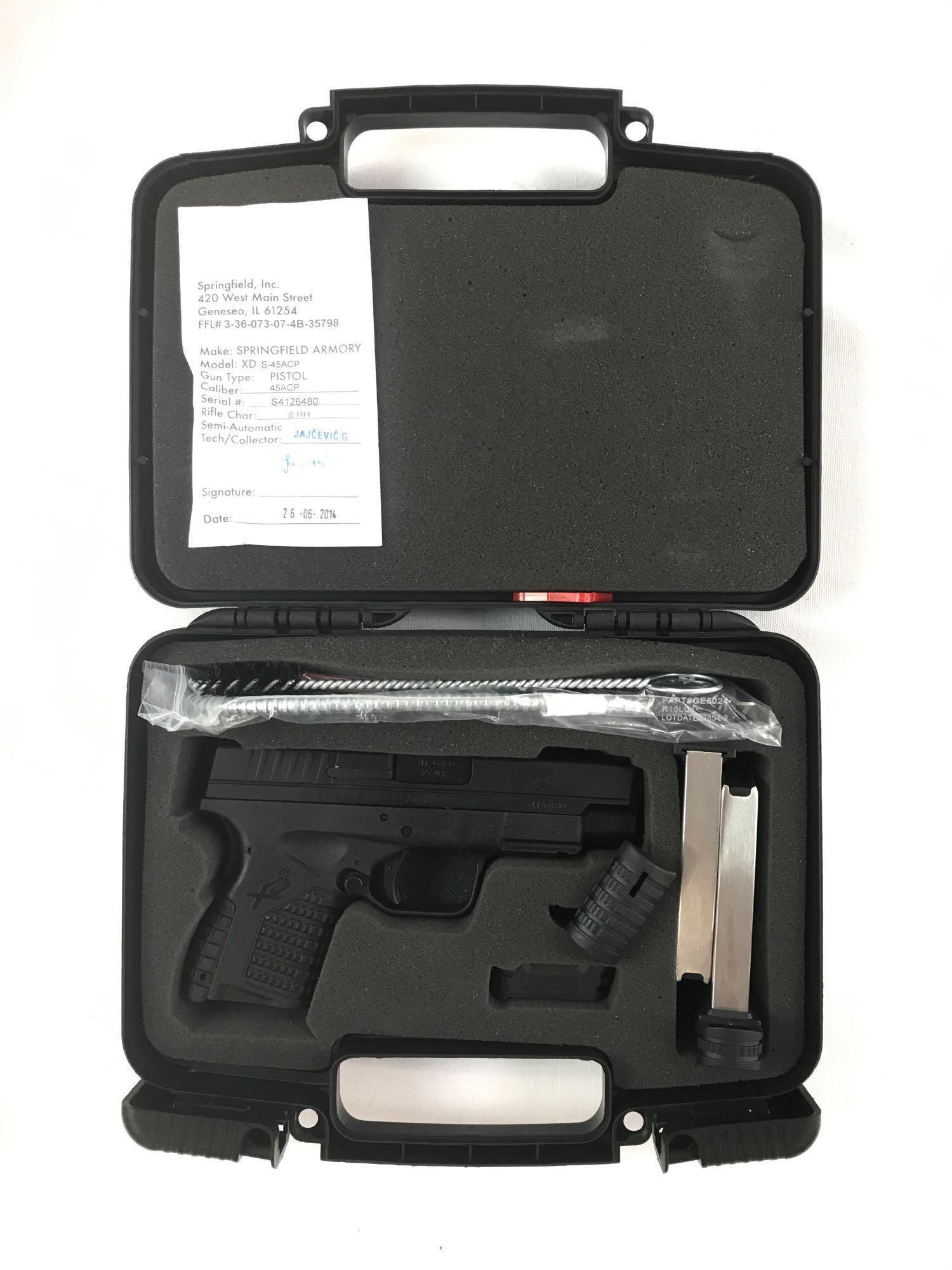 Springfield Armory Model XDs-45ACP 4.0 Semi-Auto Pistol with Case