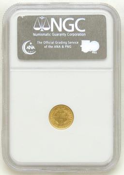 1853-O Liberty Head $1 Gold Piece AU53