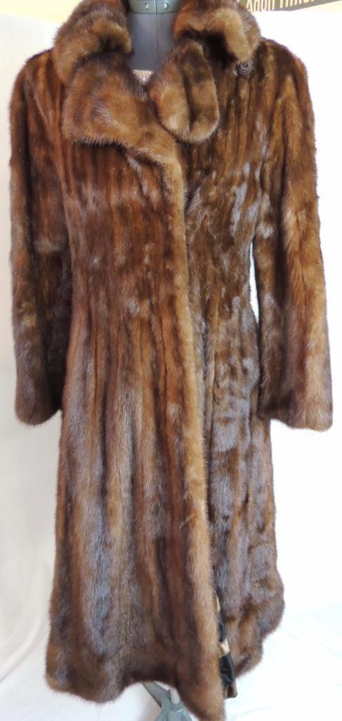 Deep Brown Mink "Swing" Coat