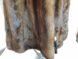 Deep Brown Mink "Swing" Coat