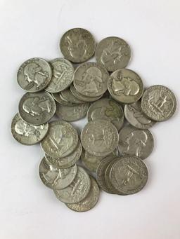 Group of 27 Washington Silver Quarters