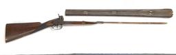 I hollis & son Cap and ball black powder double barrel shotgun