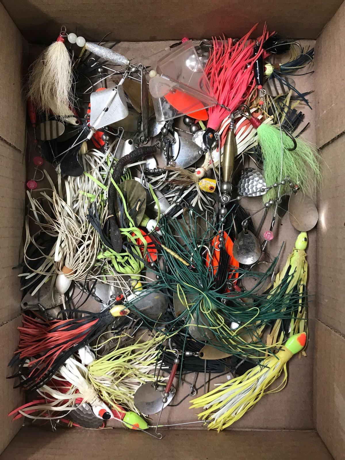 Box lot of spinners and bass busters