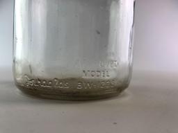 One liquid quart oil bottle