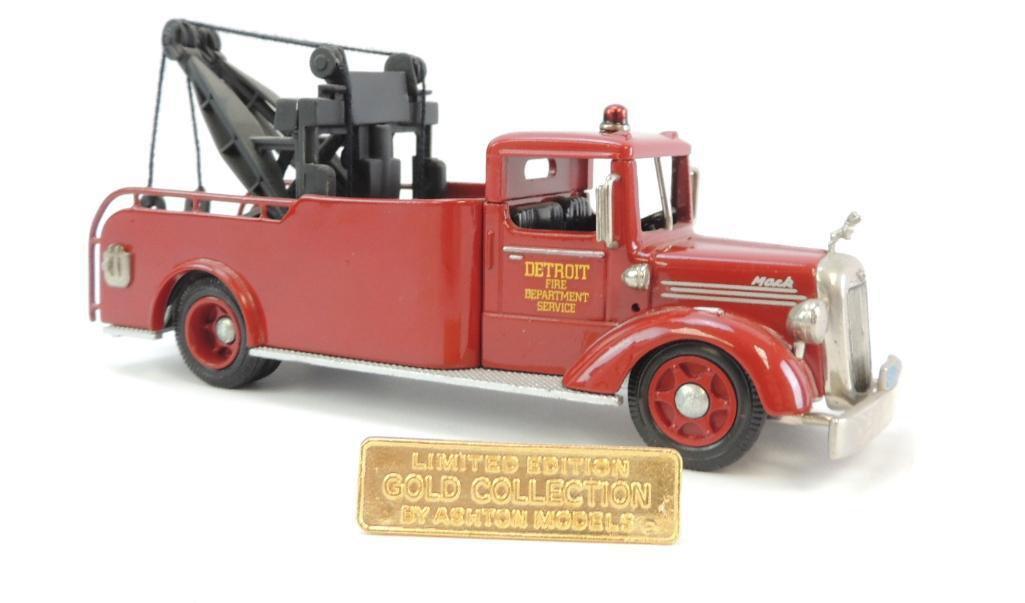 Ashton Models Limited Edition Gold Collection Mack Detroit Fire Service Die-Cast Truck