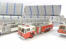 Group of 4 Conrad Emergency One Die-Cast Fire Engines with Original Boxes