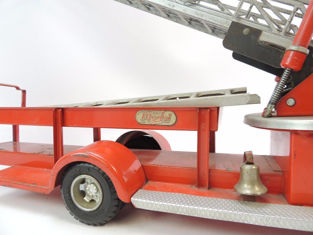 Vintage Doepke Model Toys American LaFrance Rossmoyne Pressed Steel Toy Fire Engine