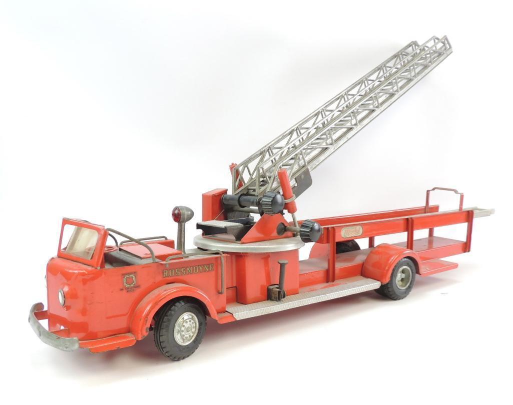 Vintage Doepke Model Toys American LaFrance Rossmoyne Pressed Steel Toy Fire Engine