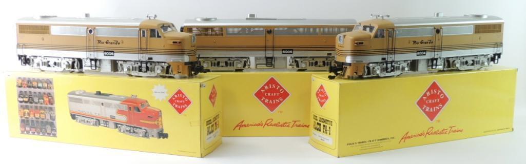 Aristo Craft Trains Rio Grande 6004-06 G-Scale Alco Diesel Locomotives with Original Boxes