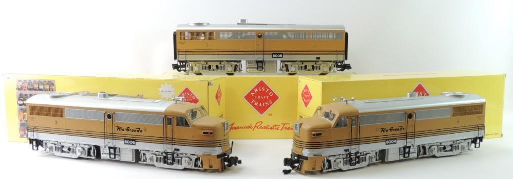 Aristo Craft Trains Rio Grande 6004-06 G-Scale Alco Diesel Locomotives with Original Boxes