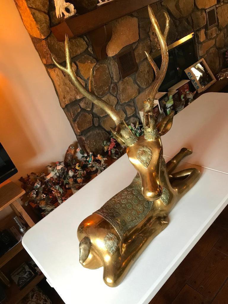 Vintage Brass Deer