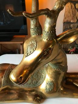 Vintage Brass Deer