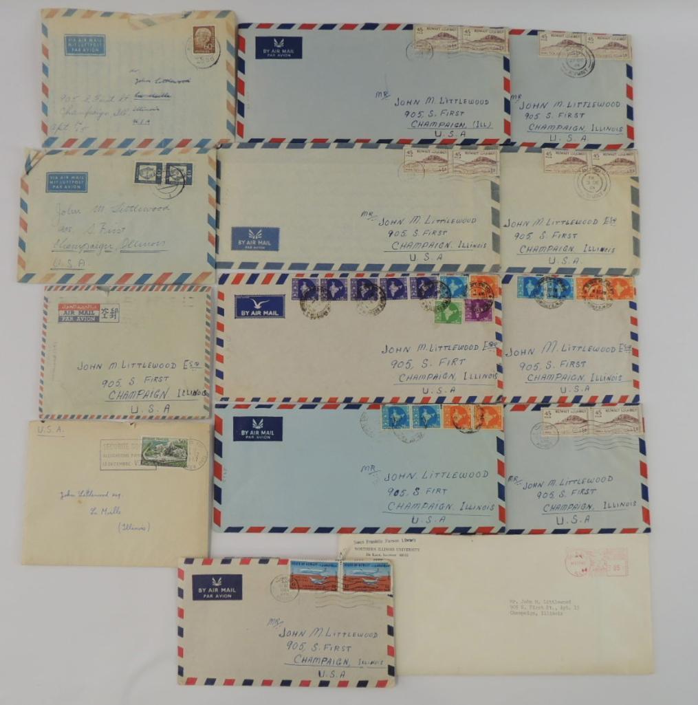 Group of airmail letters risque relationship