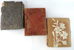 (3) Victorian Photo Albums w/Photographs