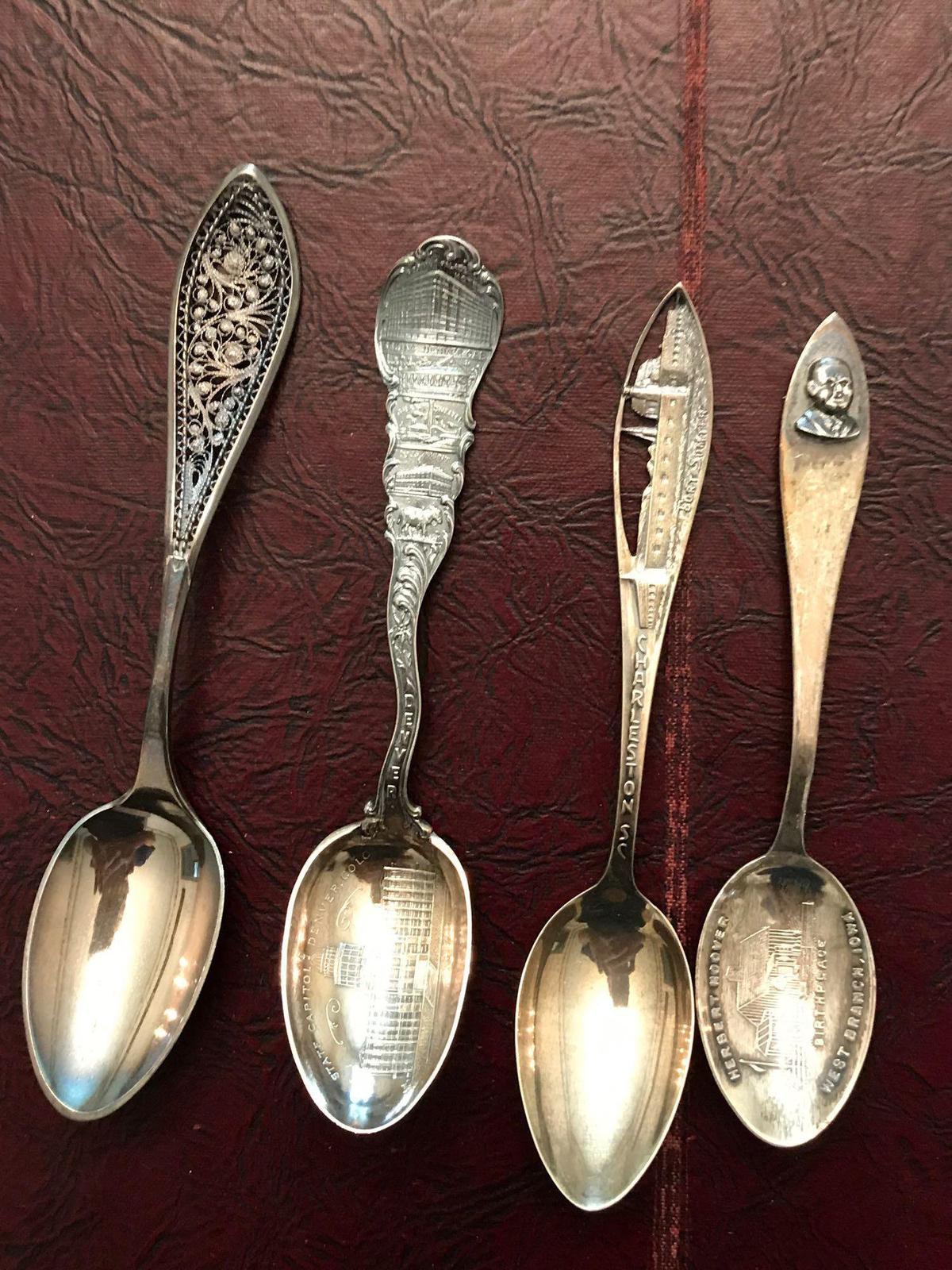 Lot of 4 vintage spoons