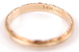 14k Yellow Gold Band