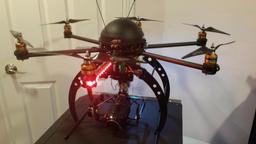 Professional custom built carbon fiber drone for the pro or hobbyist with large ambitions.