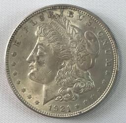 1921-P Morgan silver dollar