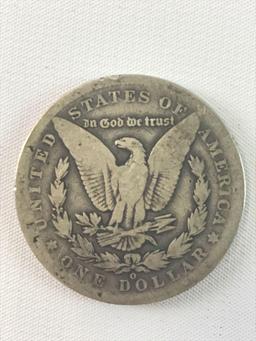 1889-O Morgan silver dollar