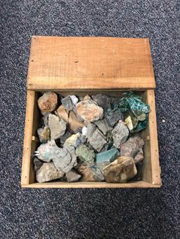 Wooden Box of Rocks