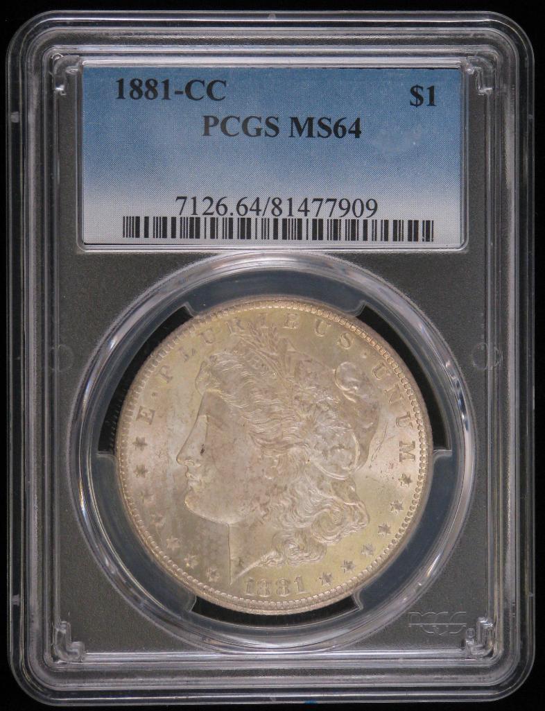 1881-CC Morgan Dollar PCGS MS64