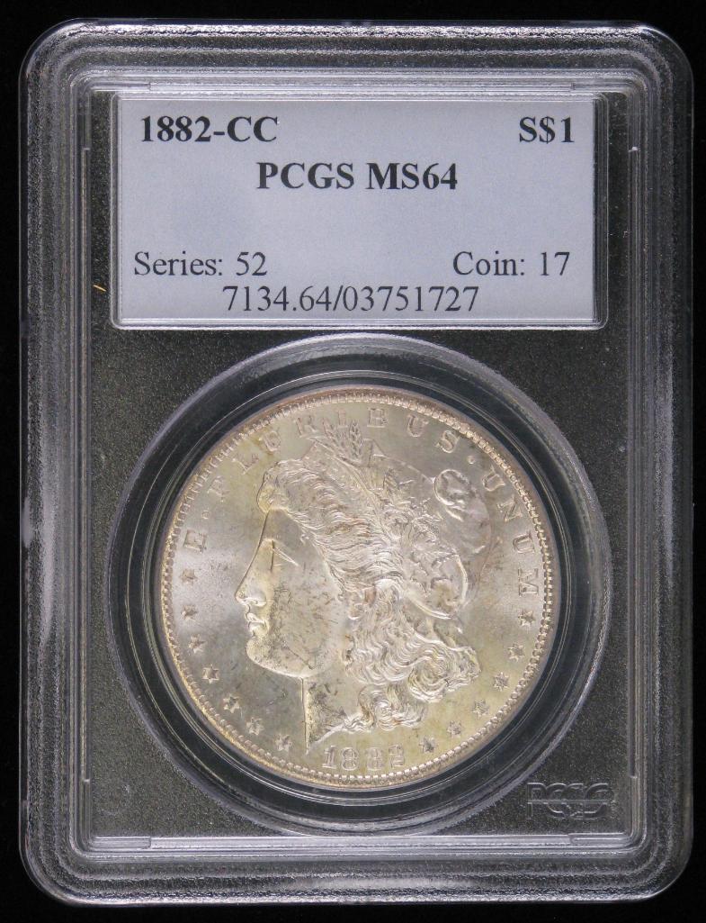 1882-CC Morgan Dollar PCGS MS64