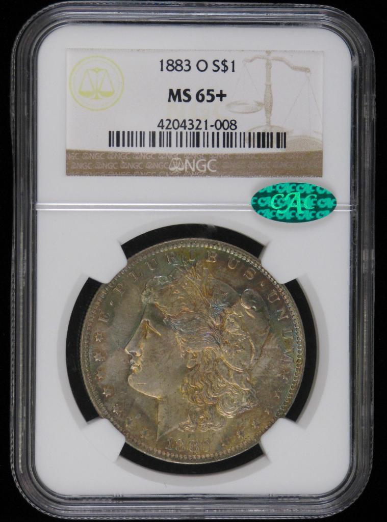 1883-O Morgan Dollar NGC MS65+ CAC