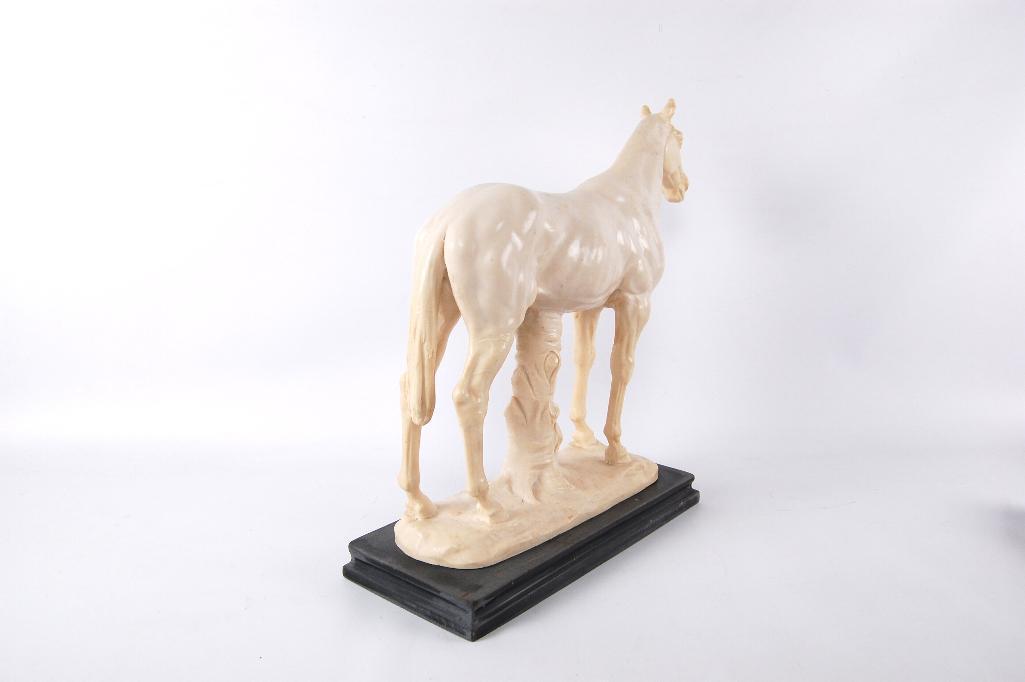 Vintage A. Santini Resin Horse Statue