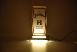 Vintage Andeker Draught Supreme Light Up Advertising Beer Sign