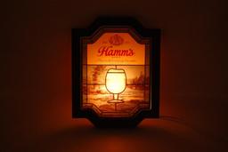 Vintage Hamm's Beer Light Up Advertising Sign