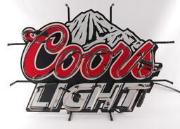 Coors Light Advertising Light Up Neon Beer Sign