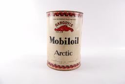 Vintage Mobiloil Arctic Gargoyle Advertising 5 Quart Oil Can